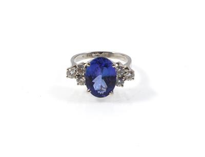 Brillant Tansanit Ring - Gioielli