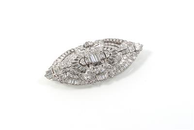 Diamantdoppelclips zus. ca. 11,60 ct - Jewellery