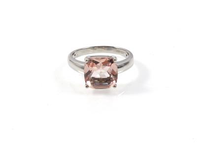 Morganit-Ring - Exklusive Diamanten und Farbsteine