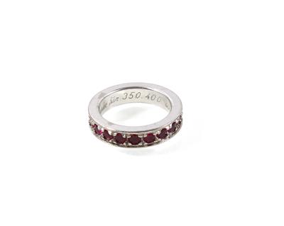 Rubinmemoryring zus. ca.2,50 ct - Exklusive Diamanten und Farbsteine