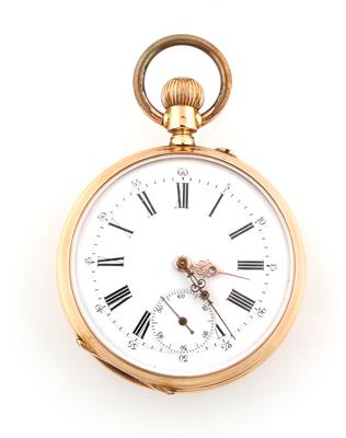 Herrentaschenuhr mit rückseitigem Datum - Uhren