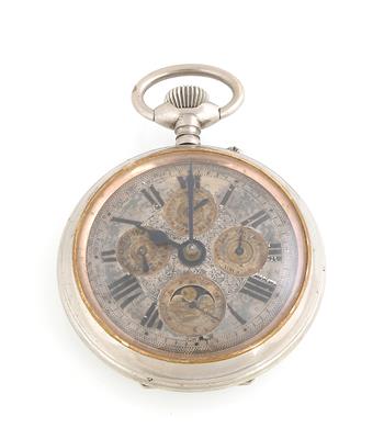 Große Herrentaschenuhr mit Kalender - Watches