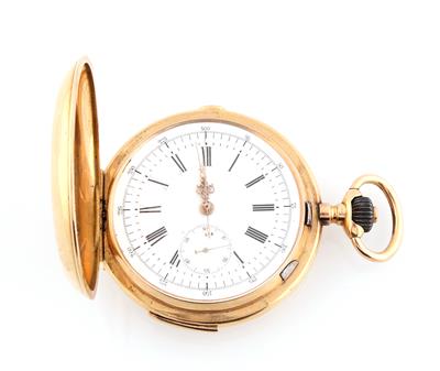Herretaschenuhr mit Viertelstundenrepetition und Chronograph - Uhren