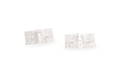 Diamant Manschettenknöpfe zus. ca. 0,25 ct - Uhren und Herrenaccessoires