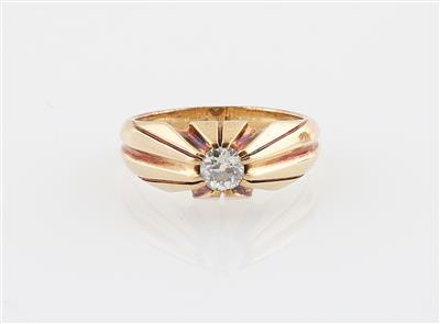 Altschliffbrillant Solitär Ring ca. 0,55 ct - Uhren u. Herrenaccessoires