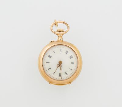 Damen Taschenuhr mit Altschliffdiamanten zus. ca. 0,20 ct - Hodinky