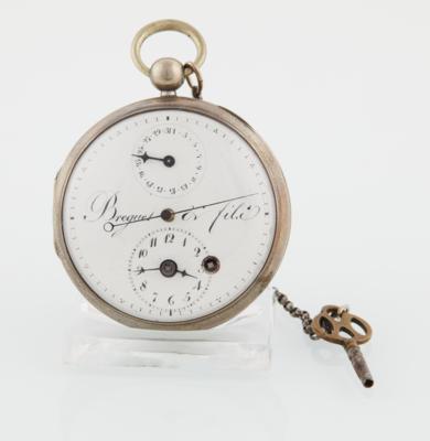 Taschenuhr mit Datumsanzeige, bezeichnet Breguet  &  Fils, um 1855 - Uhren- u. Herrenaccessoires