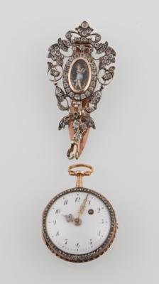 A decorative pocket watch with enamel overlay, c. 1757 - Orologi e accessori da uomo