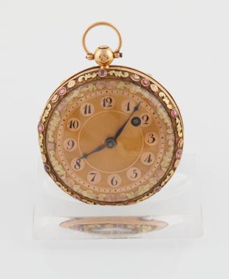 Dekorative Taschenuhr, um 1830 - Uhren- u. Herrenaccessoires