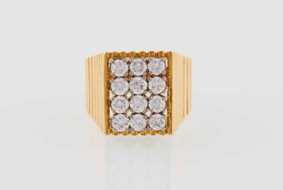 Brillantring zus. ca. 1,70 ct - Uhren u. Herrenaccessoires