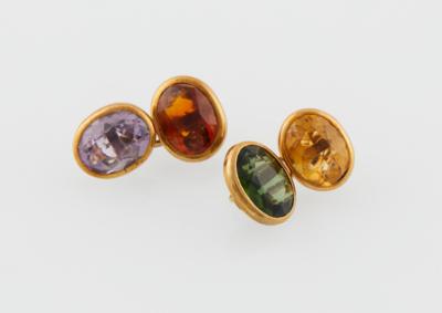 A pair of gemstone cufflinks - Watches and men's accessories