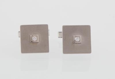 A pair of brilliant cufflinks total weight c. 0.15 ct - Watches and men's accessories