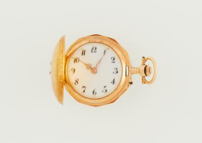 Damentaschenuhr mit Altschliffdiamanten - Uhren u. Herrenaccessoires