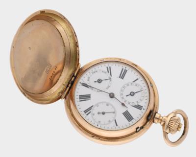 Taschenuhr mit Kalender, um 1890 - Watches and men's accessories