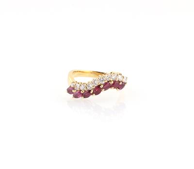 Brillant Rubin Ring zus. ca. 1,75 ct - Herbstvielfalt