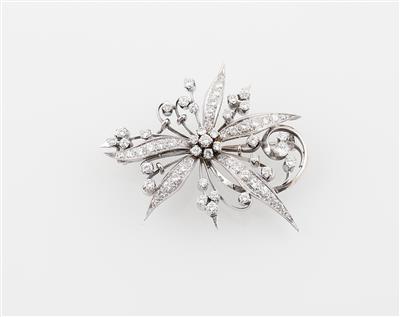 Diamantbrosche zus. ca. 1,90 ct - Schmuck