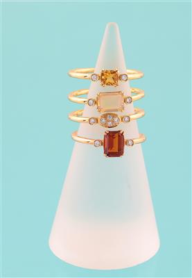 Brillant Schmuckstein Ring - Jewellery