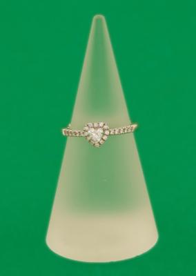 Brillant Diamantring zus. 0,42 ct (grav) - Schmuck