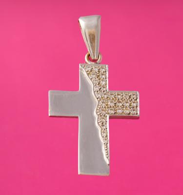 Brillantkreuz zus. ca. 0,35 ct - Schmuck