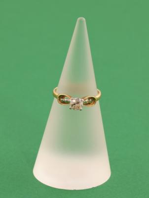 Altschliffbrillantsolitär ca. 0,40 ct - Schmuck