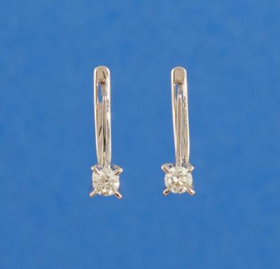 Brillant Ohrringe zus. ca. 0,37 ct - Schmuck