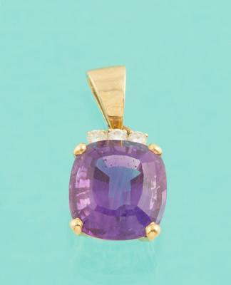 Brillant Amethyst Anhänger - Klenoty