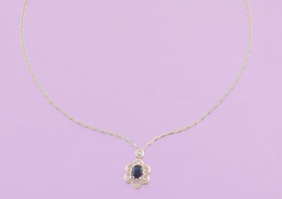 Diamant Saphircollier - Gioielli