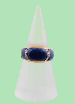 Diamant Lapislazuli Ring - Schmuck