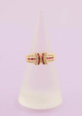 Brillant Rubin Ring - Schmuck