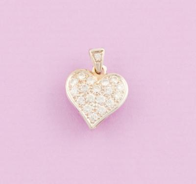 Brillantanhänger Herz zus. ca.0,70 ct - Jewellery