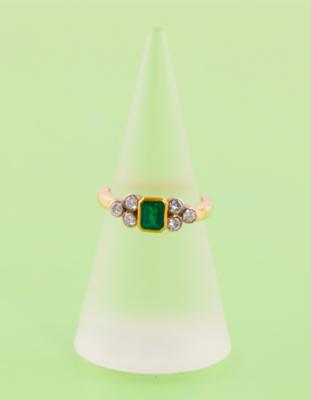 Brillant Smaragd Ring - Jewellery