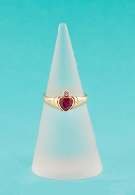 Ring mit Imitationsstein - Schmuck