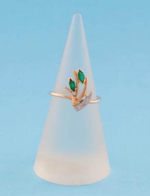 Brillant Smaragd Ring - Gioielli