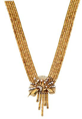 A brilliant necklace, total weight ca. 1,50 ct - Jewellery