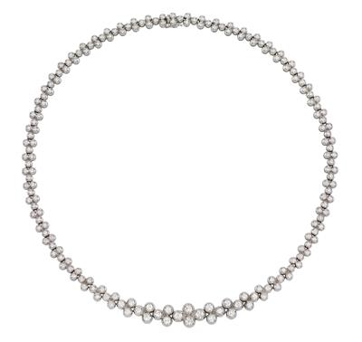 A brilliant necklace, total weight ca. 7,60 ct - Jewellery