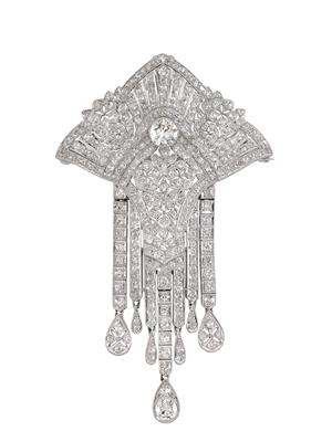 A diamond pendant, total weight ca. 9,50 ct - Klenoty
