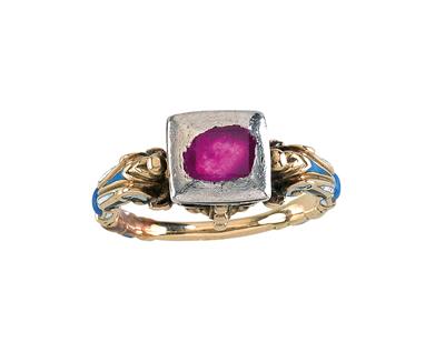 A Historism Period ruby ring - Klenoty