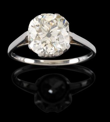 An old-cut diamond solitaire c. 3 ct - Klenoty