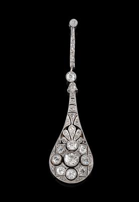 A diamond pendant total weight c. 2 ct - Klenoty