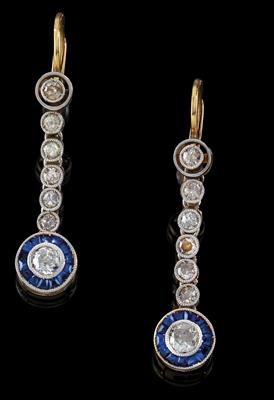 Diamantohrringgehänge zus. ca.0,40 ct - Juwelen