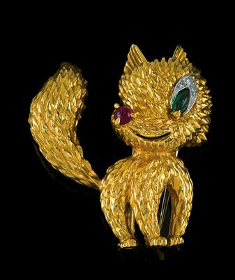 A Van Cleef & Arpels brooch with a fox - Jewellery