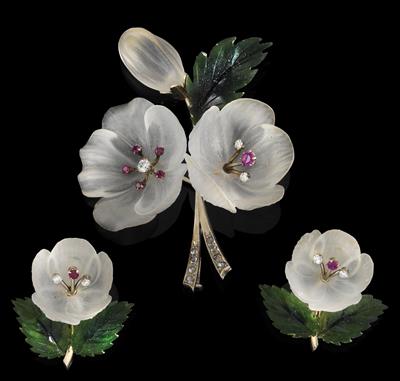 A floral jewellery set - Klenoty