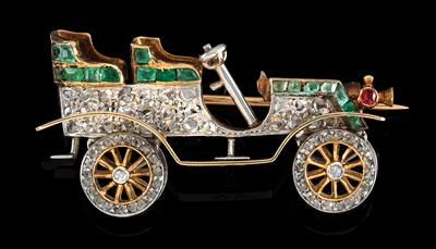 A diamond brooch - Oldtimer - Klenoty