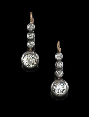 Diamantohrringe zus. ca. 2,20 ct - Juwelen