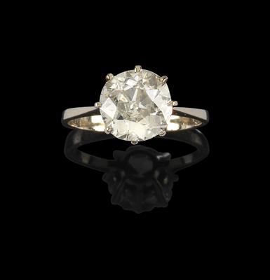 An old-cut diamond solitaire c. 2.50 ct - Klenoty