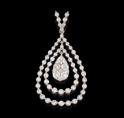 A brilliant pendant total weight 2.27 ct - Klenoty