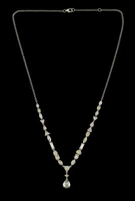 A diamond necklace total weight 6.72 ct - Jewellery