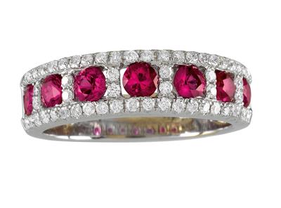 A brilliant and ruby ring - Jewellery