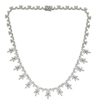 Diamantcollier zus.13,47 ct - Juwelen