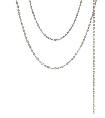 A diamond necklace total weight c. 27 ct - Jewellery